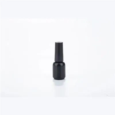 Lege plastic ronde nagellakflessendoos